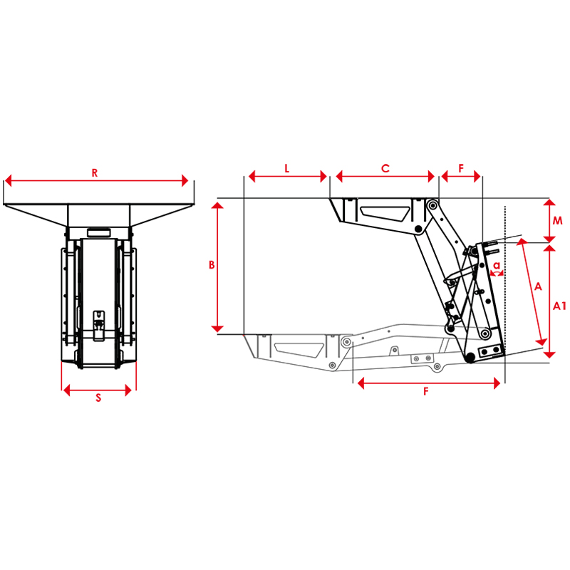 SINGLE ARM TENDER LIFT 5227